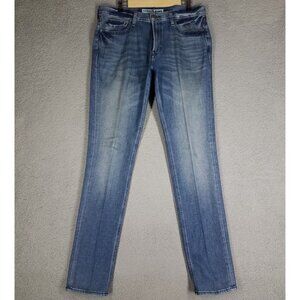 Express Rocco Jeans Adult 34 x 36 Blue Denim Slim Fit Skinny Stretch Casual Mens
